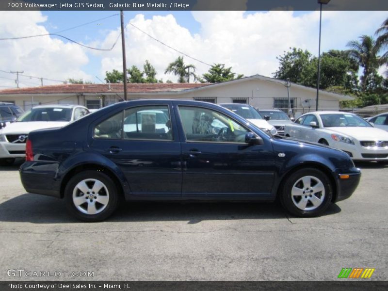 Galactic Blue Metallic / Beige 2003 Volkswagen Jetta GLS Sedan
