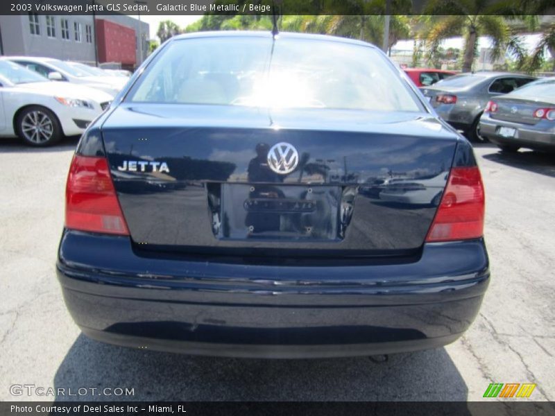 Galactic Blue Metallic / Beige 2003 Volkswagen Jetta GLS Sedan