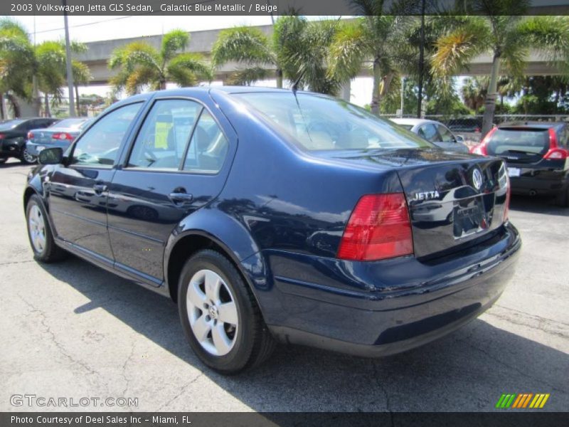 Galactic Blue Metallic / Beige 2003 Volkswagen Jetta GLS Sedan