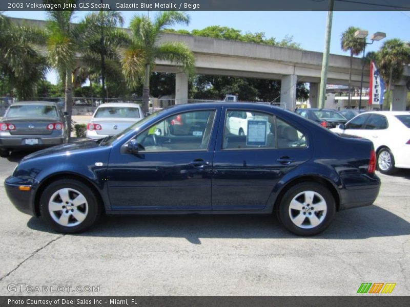 Galactic Blue Metallic / Beige 2003 Volkswagen Jetta GLS Sedan