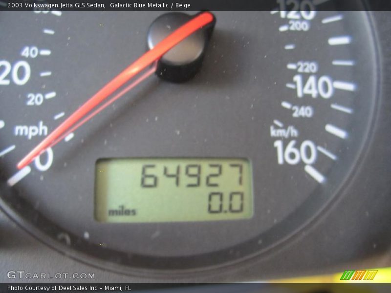 Galactic Blue Metallic / Beige 2003 Volkswagen Jetta GLS Sedan