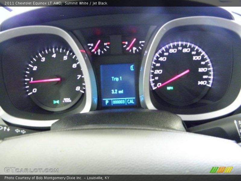 Summit White / Jet Black 2011 Chevrolet Equinox LT AWD