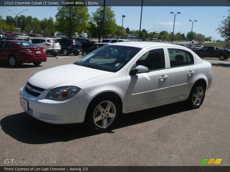 Summit White / Ebony 2010 Chevrolet Cobalt LT Sedan