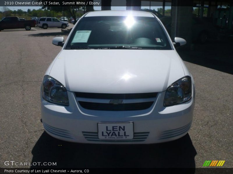 Summit White / Ebony 2010 Chevrolet Cobalt LT Sedan