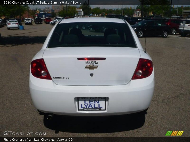 Summit White / Ebony 2010 Chevrolet Cobalt LT Sedan