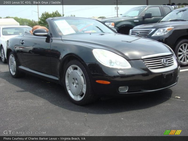Black Onyx / Saddle 2003 Lexus SC 430