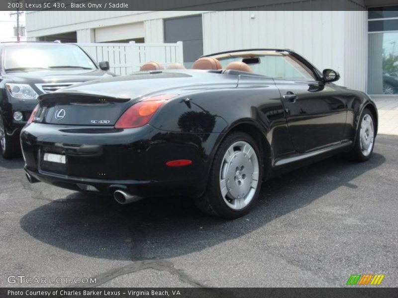 Black Onyx / Saddle 2003 Lexus SC 430