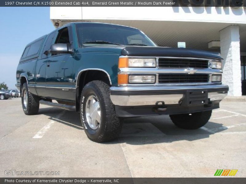 Emerald Green Metallic / Medium Dark Pewter 1997 Chevrolet C/K K1500 Extended Cab 4x4