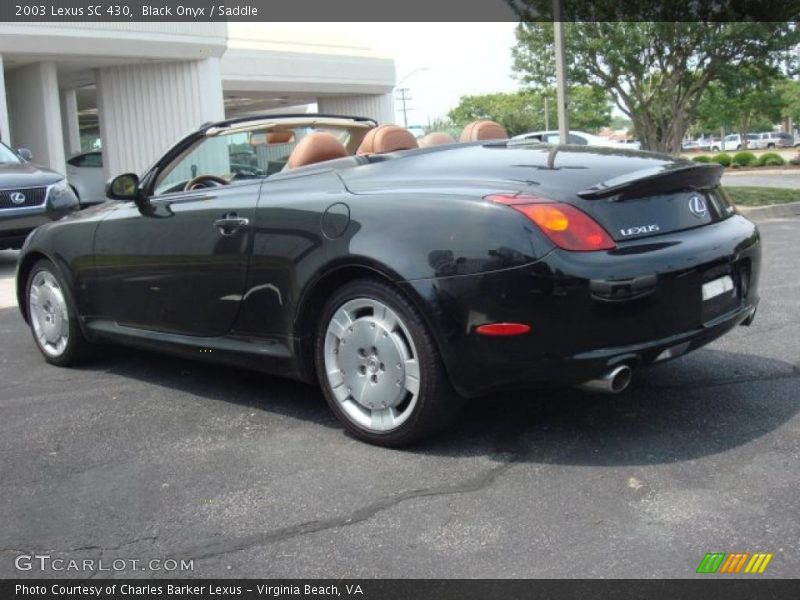 Black Onyx / Saddle 2003 Lexus SC 430