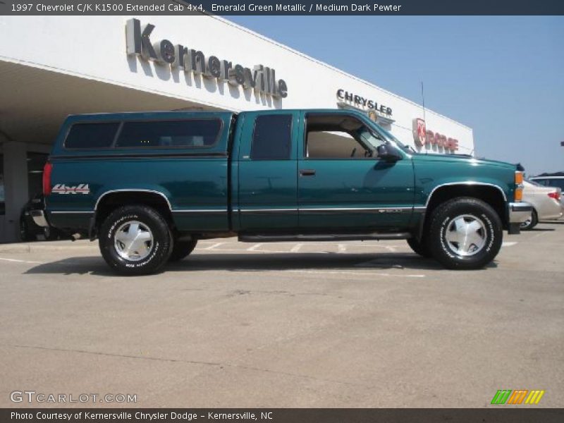 Emerald Green Metallic / Medium Dark Pewter 1997 Chevrolet C/K K1500 Extended Cab 4x4