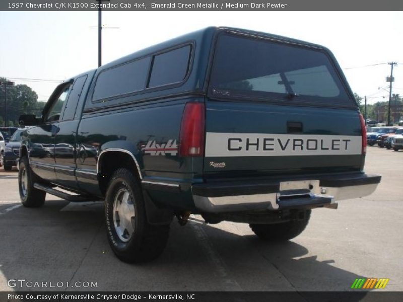 Emerald Green Metallic / Medium Dark Pewter 1997 Chevrolet C/K K1500 Extended Cab 4x4