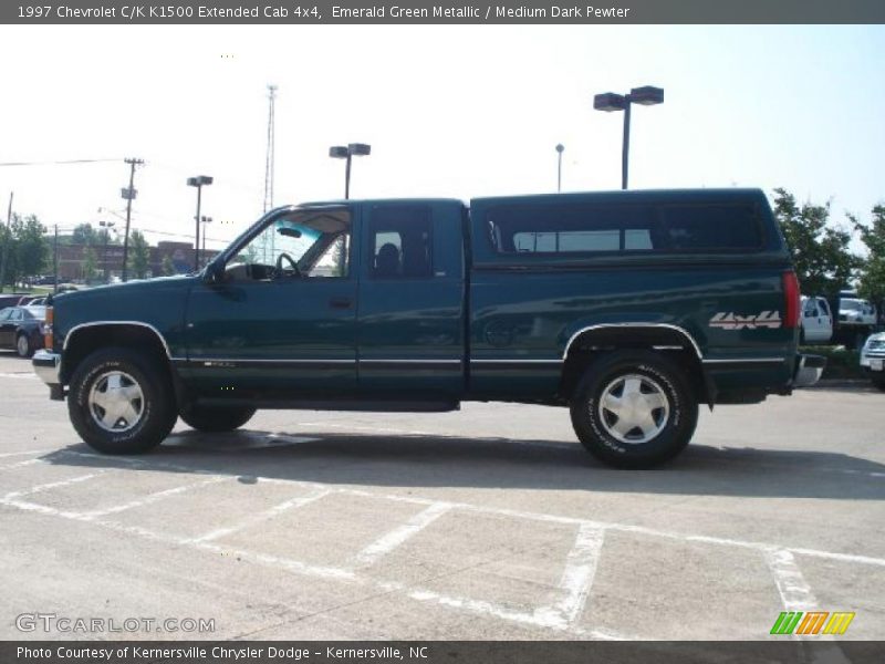 Emerald Green Metallic / Medium Dark Pewter 1997 Chevrolet C/K K1500 Extended Cab 4x4