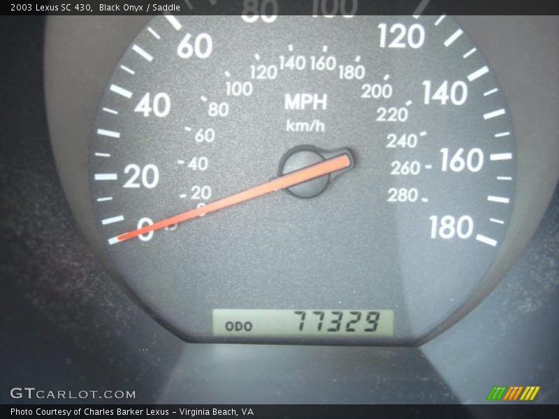 Black Onyx / Saddle 2003 Lexus SC 430