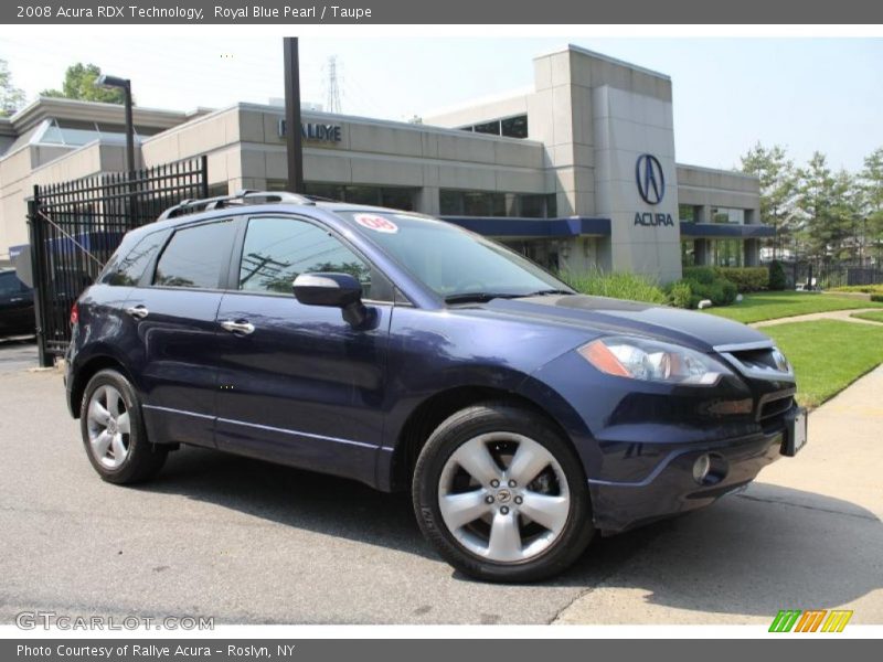 Royal Blue Pearl / Taupe 2008 Acura RDX Technology