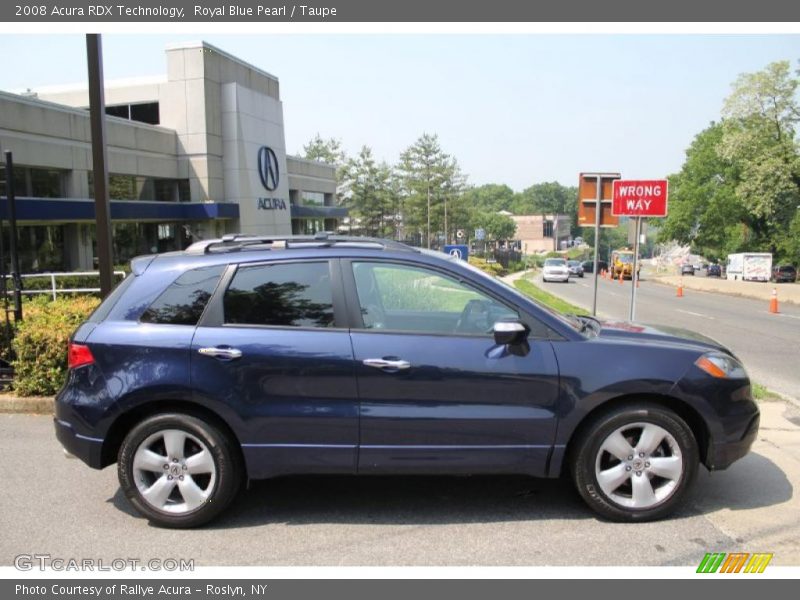 Royal Blue Pearl / Taupe 2008 Acura RDX Technology