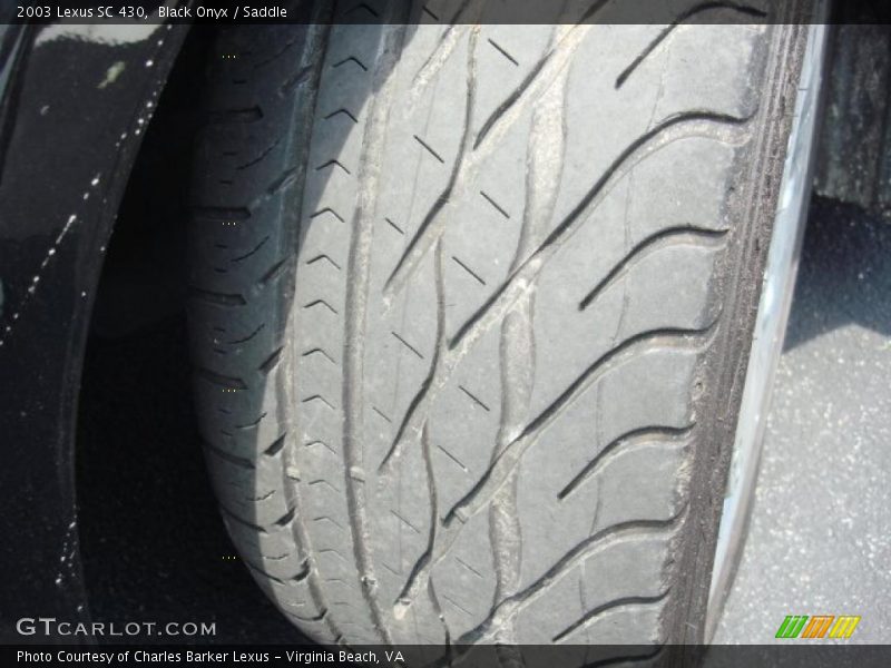 Black Onyx / Saddle 2003 Lexus SC 430