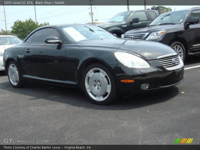 Black Onyx / Saddle 2003 Lexus SC 430