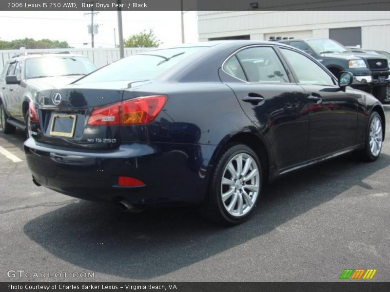 Blue Onyx Pearl / Black 2006 Lexus IS 250 AWD