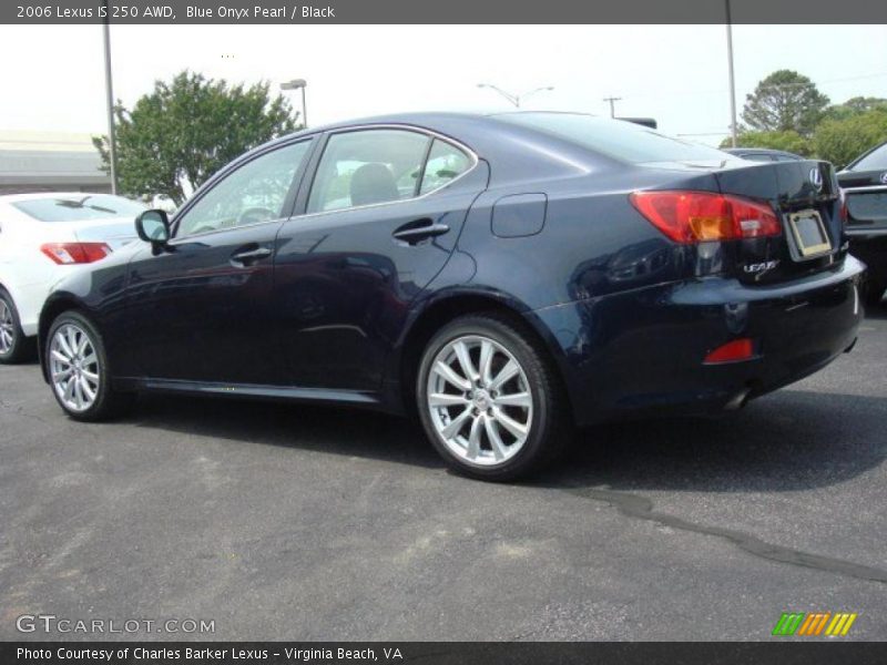Blue Onyx Pearl / Black 2006 Lexus IS 250 AWD