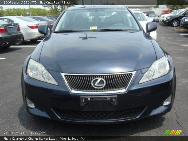 Blue Onyx Pearl / Black 2006 Lexus IS 250 AWD