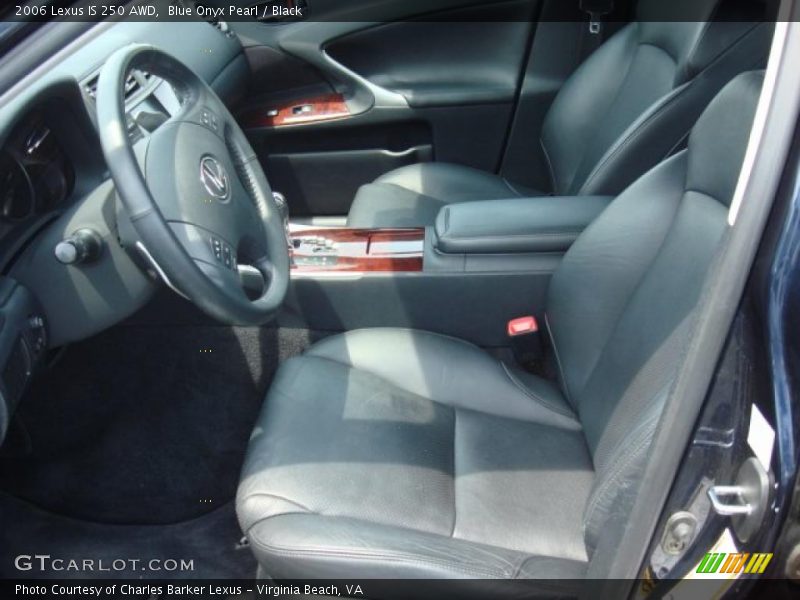 Blue Onyx Pearl / Black 2006 Lexus IS 250 AWD