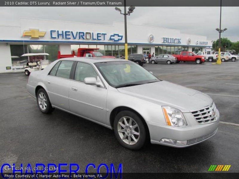 Radiant Silver / Titanium/Dark Titanium 2010 Cadillac DTS Luxury