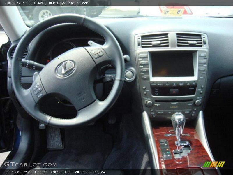 Blue Onyx Pearl / Black 2006 Lexus IS 250 AWD