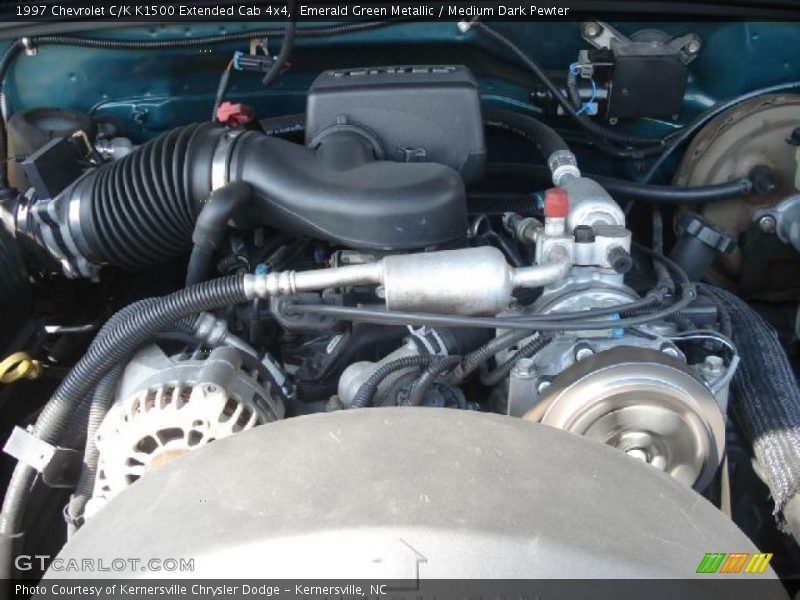 Emerald Green Metallic / Medium Dark Pewter 1997 Chevrolet C/K K1500 Extended Cab 4x4
