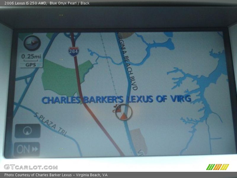 Blue Onyx Pearl / Black 2006 Lexus IS 250 AWD