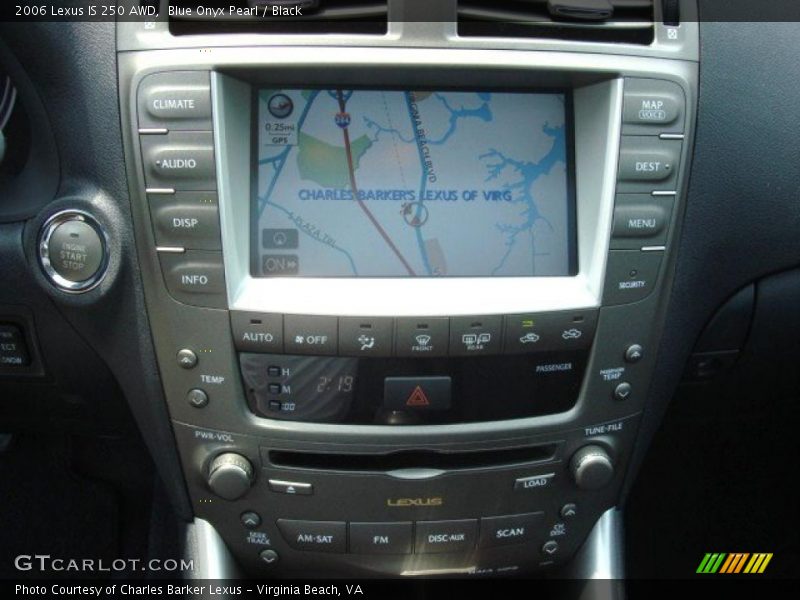 Blue Onyx Pearl / Black 2006 Lexus IS 250 AWD
