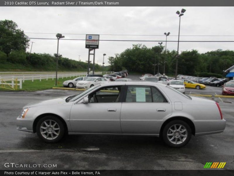 Radiant Silver / Titanium/Dark Titanium 2010 Cadillac DTS Luxury