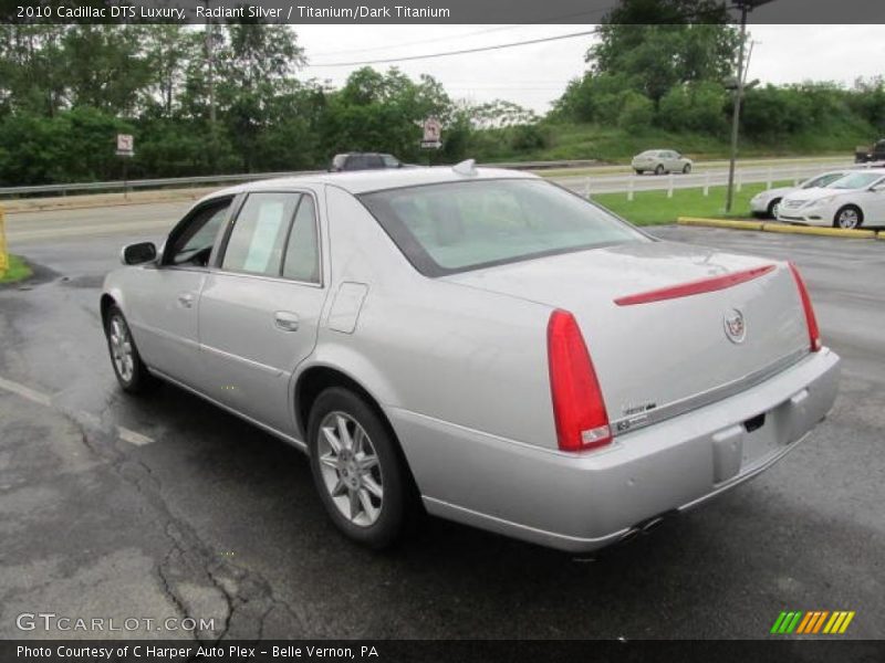 Radiant Silver / Titanium/Dark Titanium 2010 Cadillac DTS Luxury