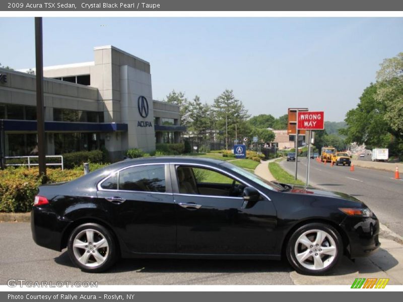 Crystal Black Pearl / Taupe 2009 Acura TSX Sedan