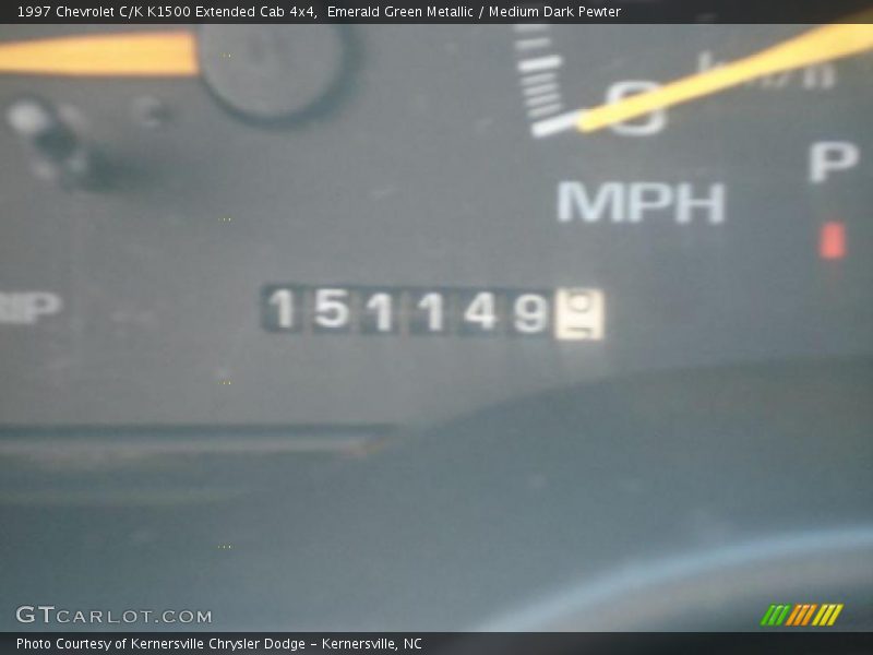 Emerald Green Metallic / Medium Dark Pewter 1997 Chevrolet C/K K1500 Extended Cab 4x4