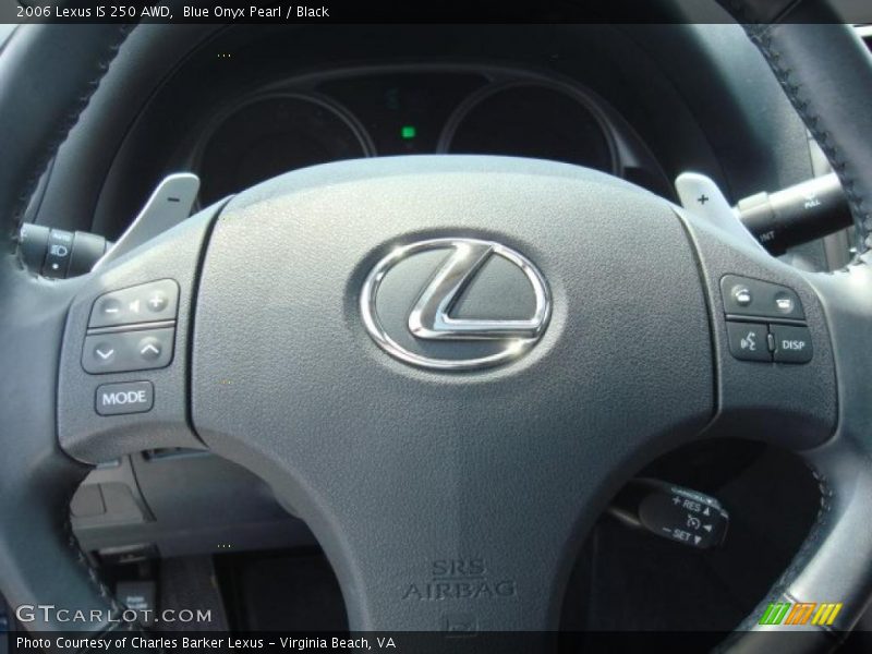 Blue Onyx Pearl / Black 2006 Lexus IS 250 AWD