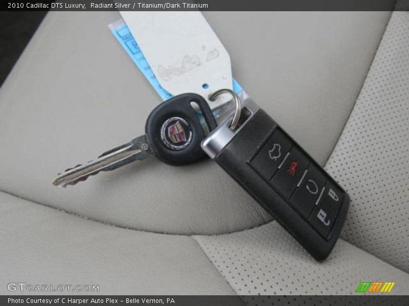 Radiant Silver / Titanium/Dark Titanium 2010 Cadillac DTS Luxury