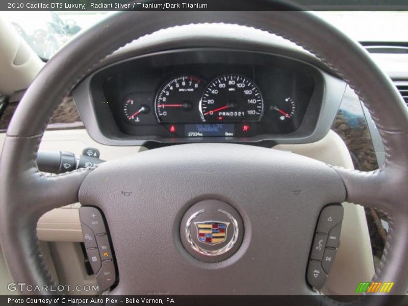 Radiant Silver / Titanium/Dark Titanium 2010 Cadillac DTS Luxury