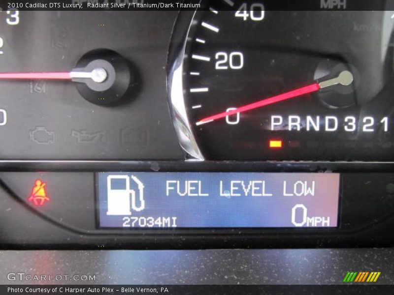 Radiant Silver / Titanium/Dark Titanium 2010 Cadillac DTS Luxury
