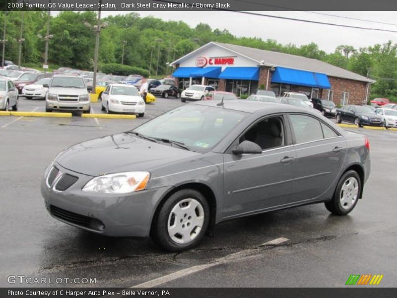 Dark Steel Gray Metallic / Ebony Black 2008 Pontiac G6 Value Leader Sedan