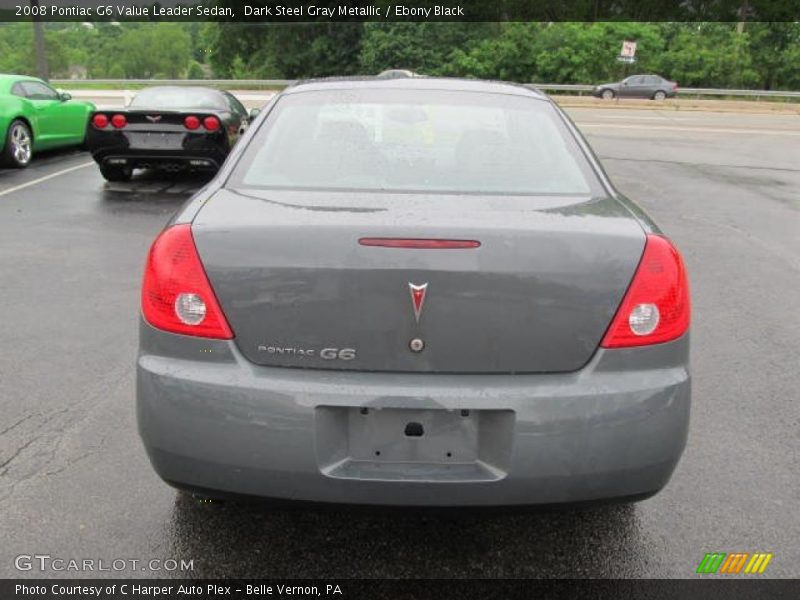 Dark Steel Gray Metallic / Ebony Black 2008 Pontiac G6 Value Leader Sedan