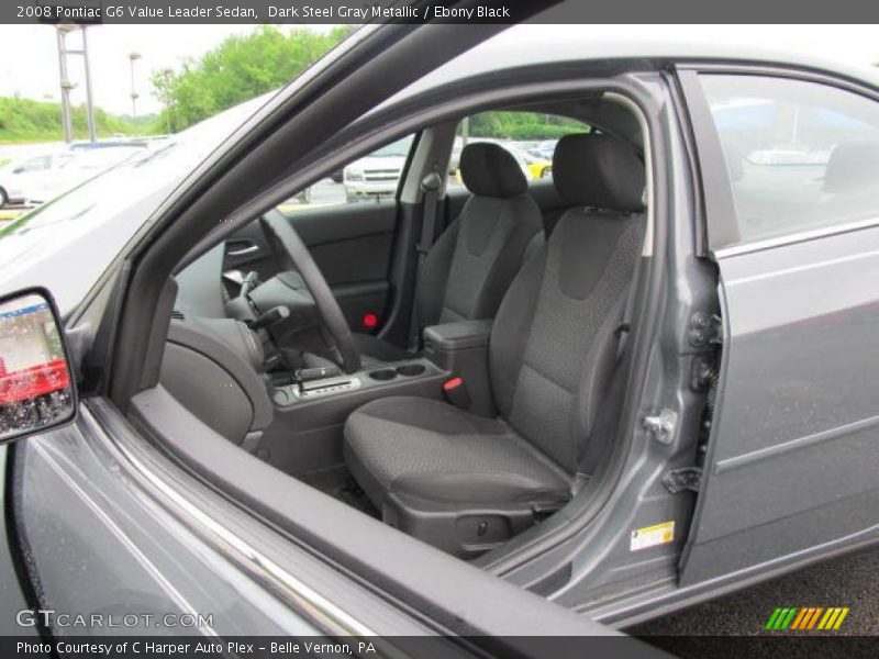 Dark Steel Gray Metallic / Ebony Black 2008 Pontiac G6 Value Leader Sedan