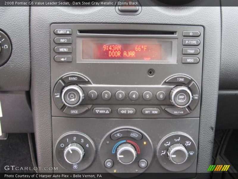 Dark Steel Gray Metallic / Ebony Black 2008 Pontiac G6 Value Leader Sedan