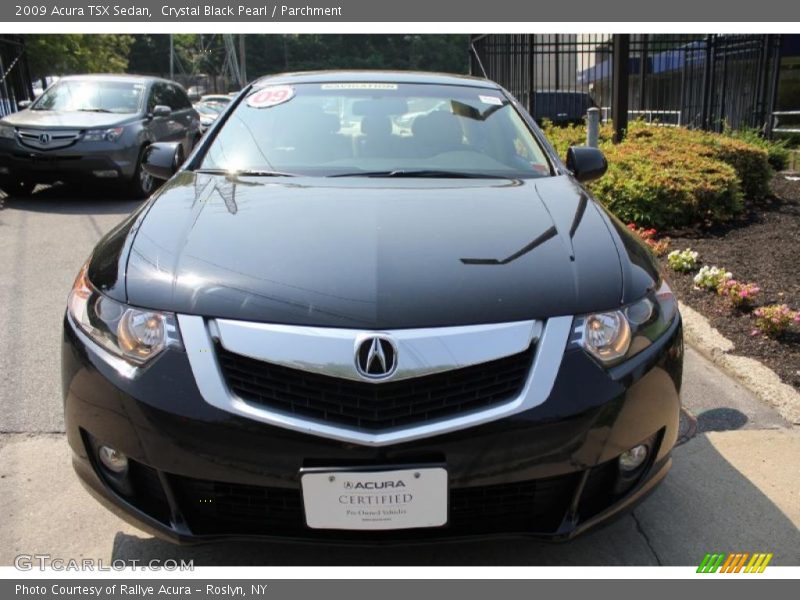 Crystal Black Pearl / Parchment 2009 Acura TSX Sedan