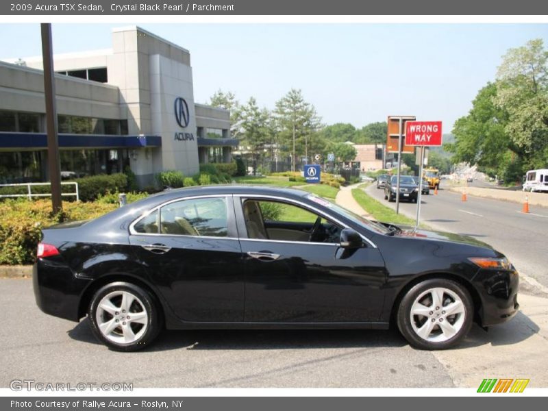 Crystal Black Pearl / Parchment 2009 Acura TSX Sedan