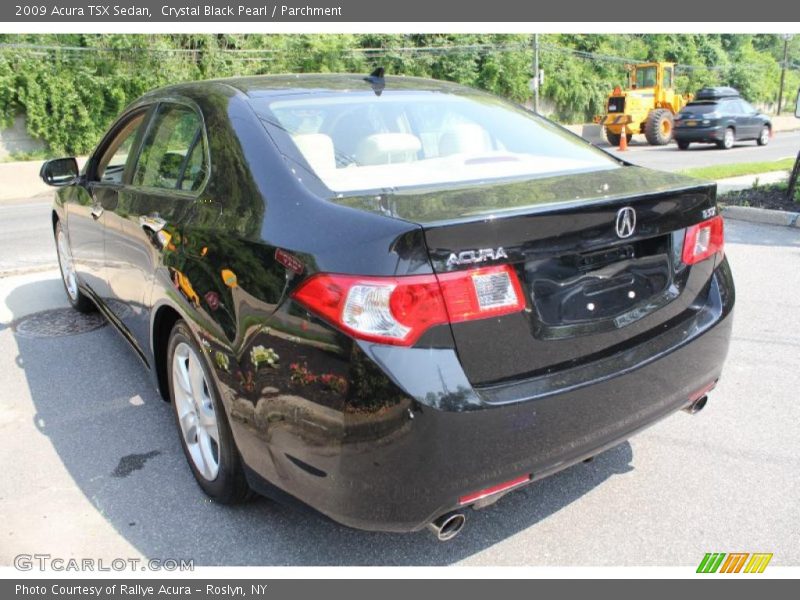 Crystal Black Pearl / Parchment 2009 Acura TSX Sedan