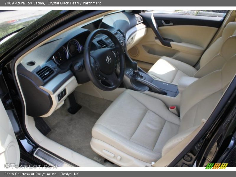 Crystal Black Pearl / Parchment 2009 Acura TSX Sedan