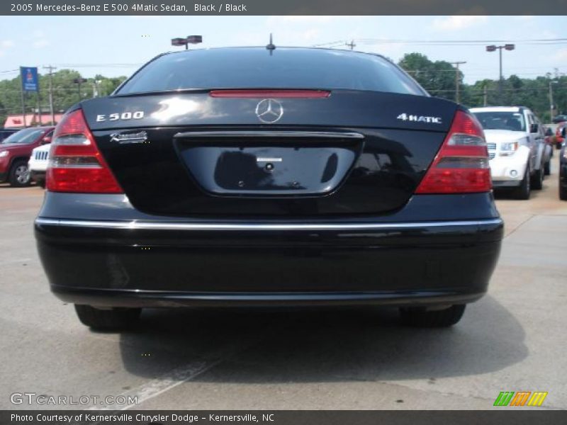 Black / Black 2005 Mercedes-Benz E 500 4Matic Sedan