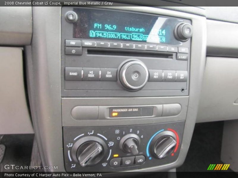 Imperial Blue Metallic / Gray 2008 Chevrolet Cobalt LS Coupe