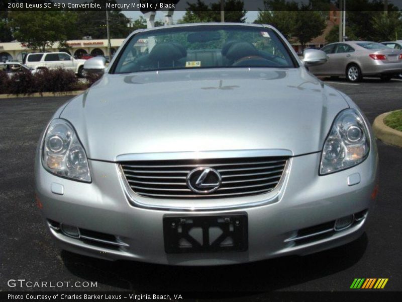 Mercury Metallic / Black 2008 Lexus SC 430 Convertible