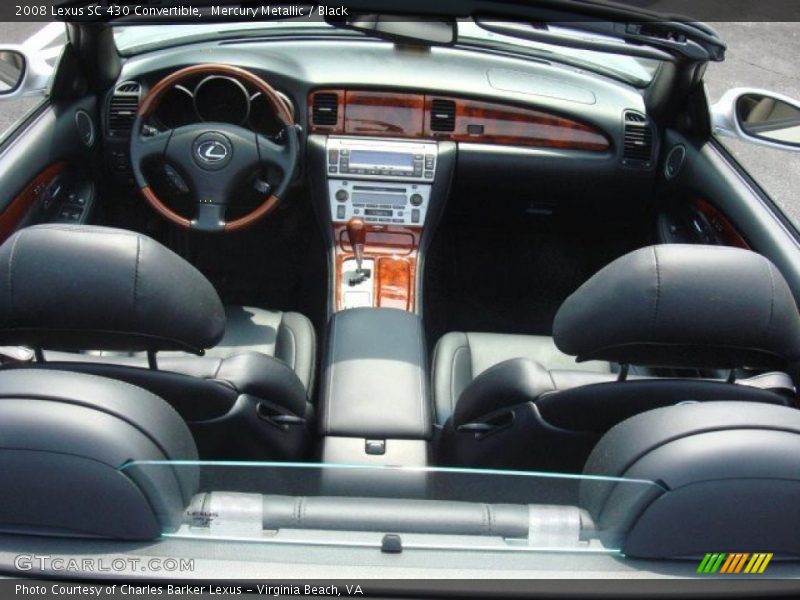 Mercury Metallic / Black 2008 Lexus SC 430 Convertible